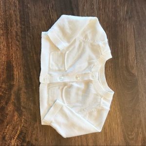 Gap ivory cropped cardigan